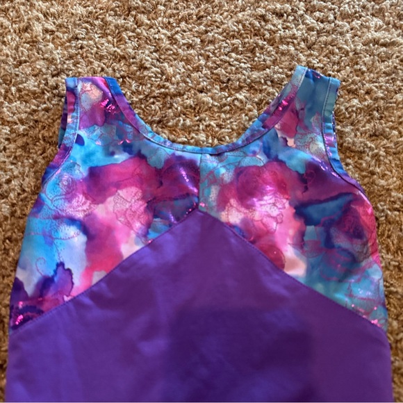 Danskin Purple and Multicolor Kids Leotard - Picture 2 of 5